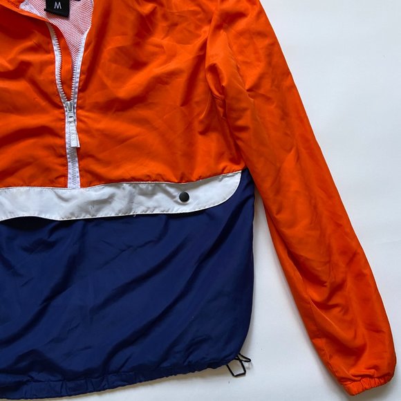 BLACKJACK 1999 USA Windbreaker Retro 90s Jacket Pullover 1/2 Zip Medium Vintage - Picture 3 of 13